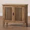 Baxton Studio Clement Oak Finished 2-Door Wood Spindle Accent Storage Cabinet 162-10556 - alternate 8